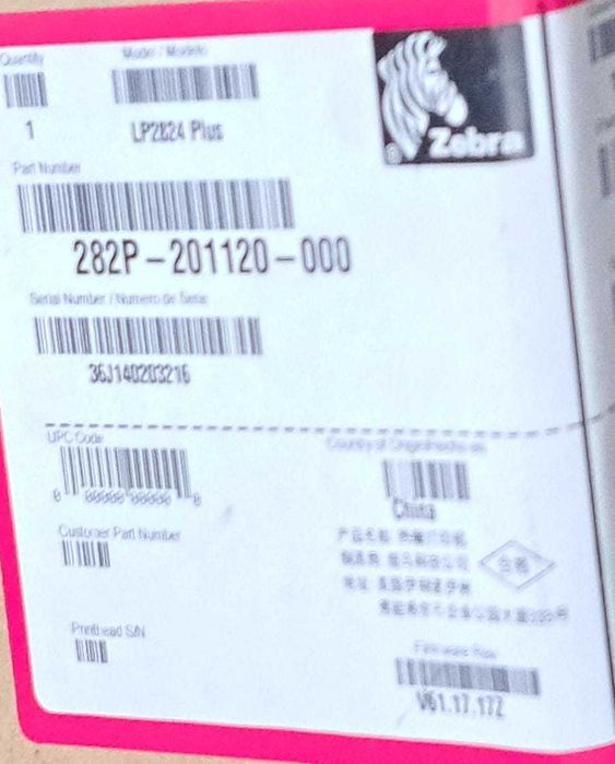 imprimanta etichete ZEBRA LP 2824 PLUS, FOARTE PUTIN FOLOSITA