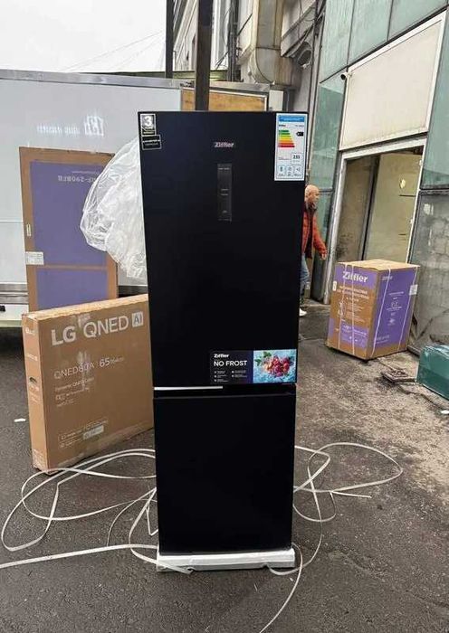 Холодильник Ziffler FRF-290BFB Inverter No Frost -Sovutgich Ziffler