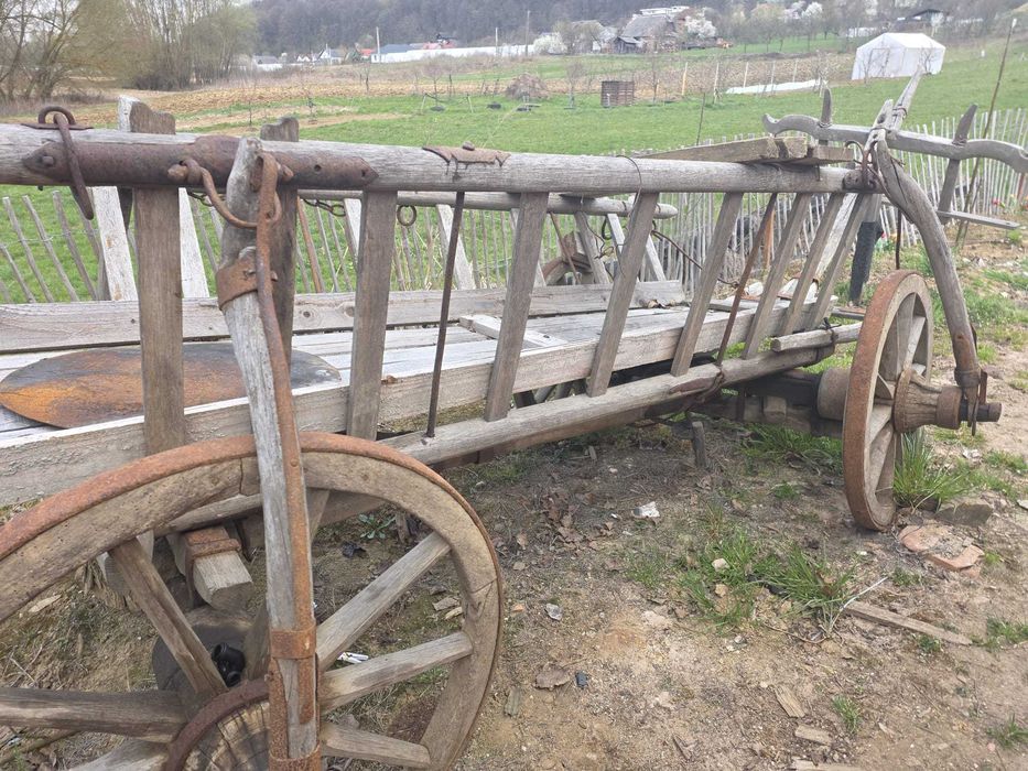 Car rustic /vechi decorativ in stare bună