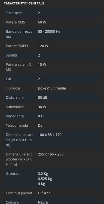 Logitech Z533 60W - Sistem audio 2.1