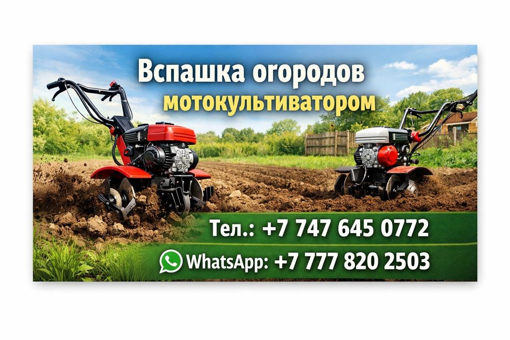 Вспашка огородов