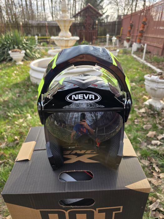 Casca moto atv fip up NOUA NEVA ochelari de soare