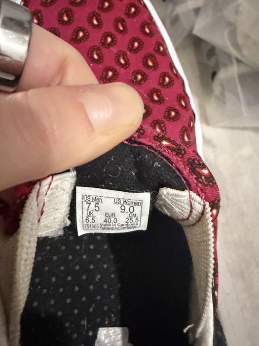 Слипоны Vans 40 размер