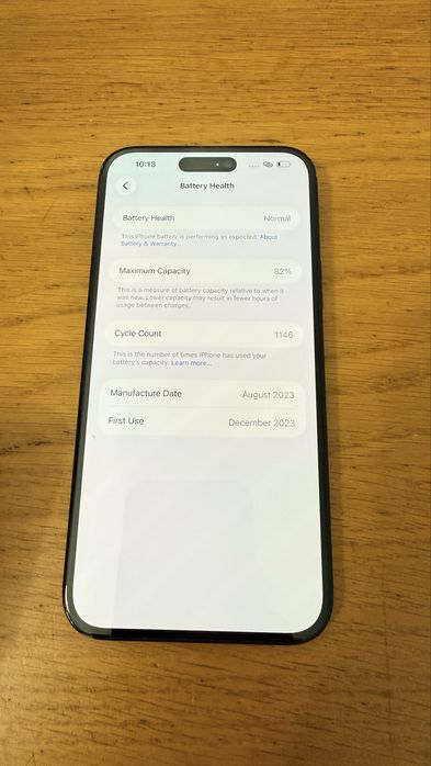iPhone 15 Plus 128GB Negru – Funcțional 100% / Spate spart