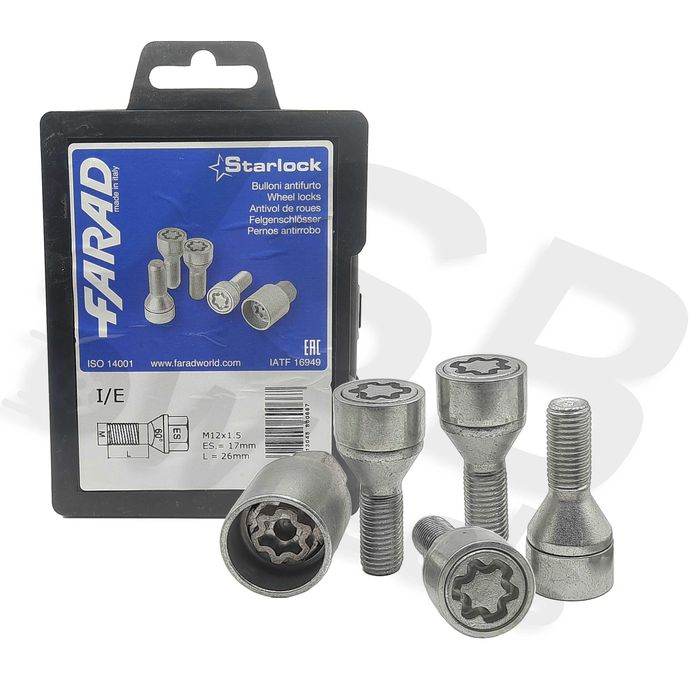 Set prezoane antifurt Starlock M12x1.5 BMW