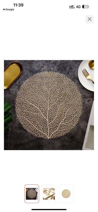 Сервировачные скатерть под тарелки