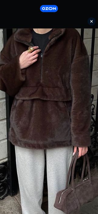 Меховая толстовка