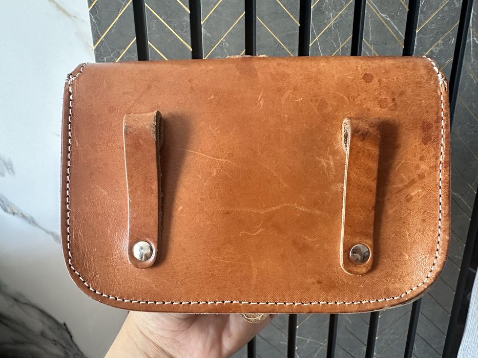 Кожаная сумка охотничья