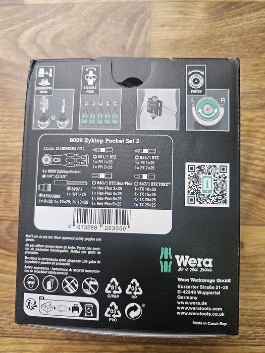 WERA 8009 Zyklop Poket Set 2