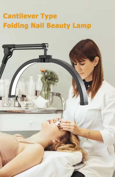 Настолна ЛЕД лампа луна/Козметична лампа за миглопластика/маникюр 32W