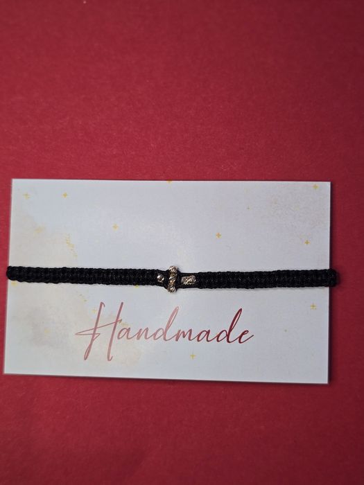 Bratara handmade cu bilute din aur de 14 k