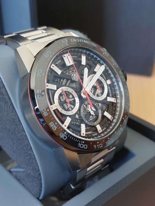 TAG Heuer Carrera 45mm Skeleton Chronograph Caliber 02