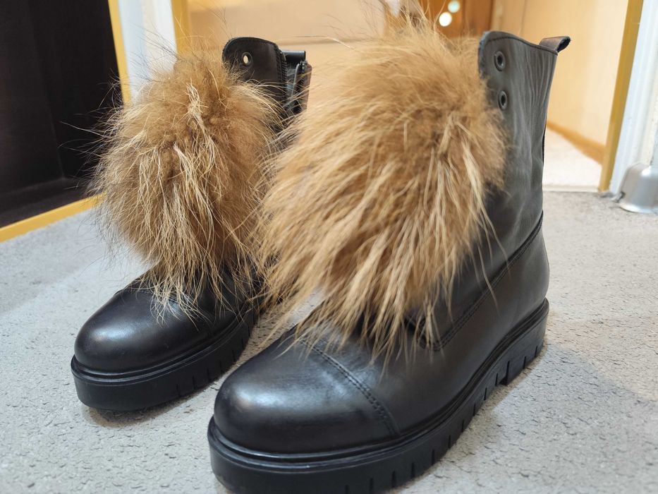 Дамски боти естествена кожа