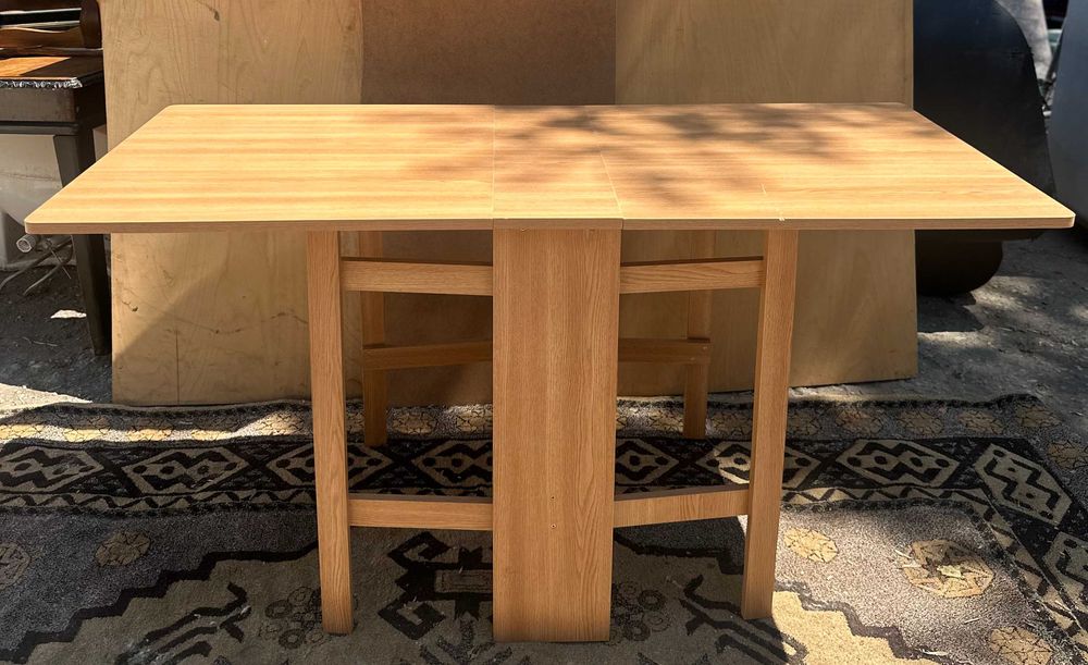 Masa dining pliabila; Masa Extensibila cu blat 160x72 cm