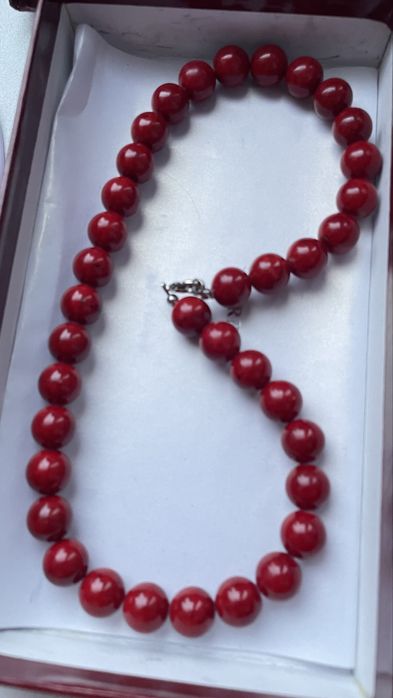 Бусы . Натуральный коралл . 50 см