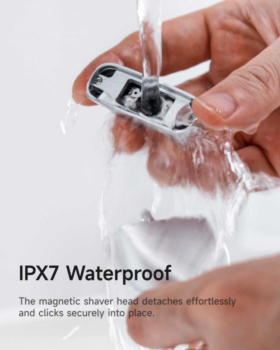 Електрическа самобръсначка Laifen T1 Pro, с 3 накрайника, 120 мин. , водоустойчива IPX7