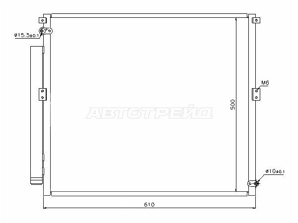 Радиатор кондиционера  Toyota 4runner