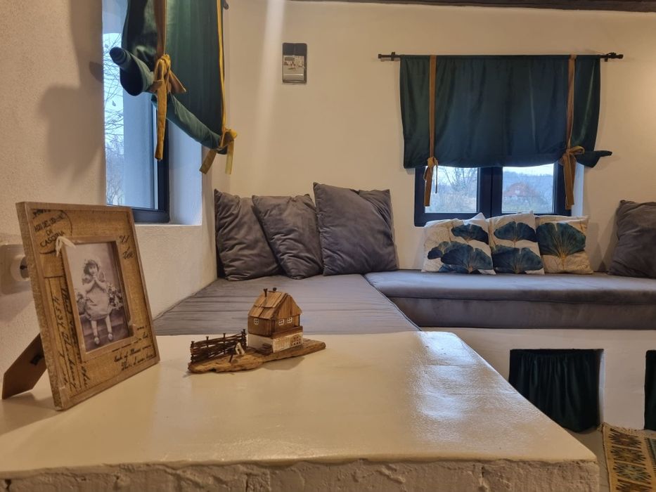 Casa cu șemineu, curte mare și vatra de foc