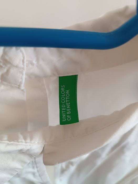 Бяла официална риза Benetton+дънкова туника+рипсена рокля на H&M