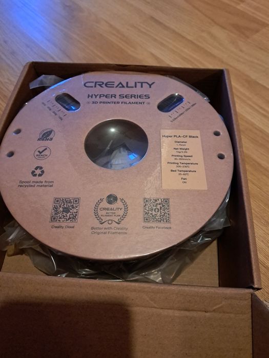Filament imprimanta 3d creality hyper pla alb sau negru