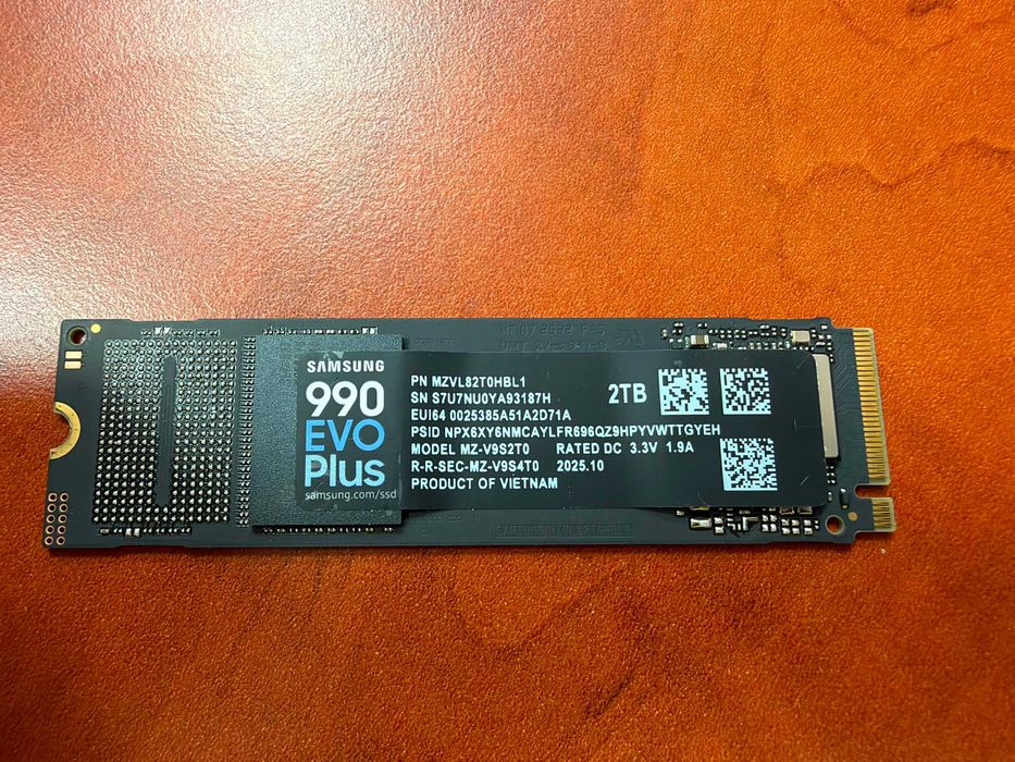 Solid-State Drive (SSD) Samsung 990 EVO Plus PCIe 4.0 NVMe M.2 2TB