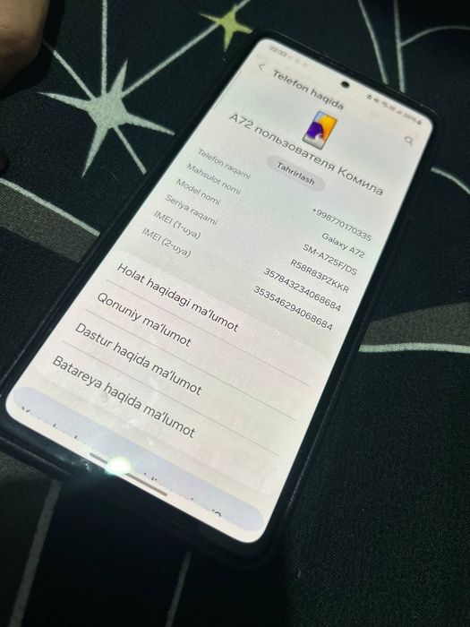 Samsung galaxy A72
