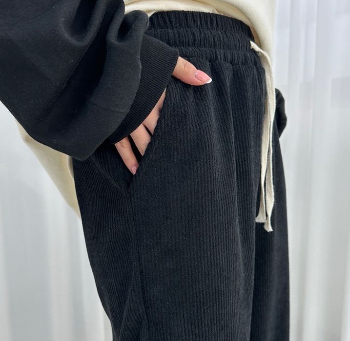 Дамски широк джинсов панталон- три цвята