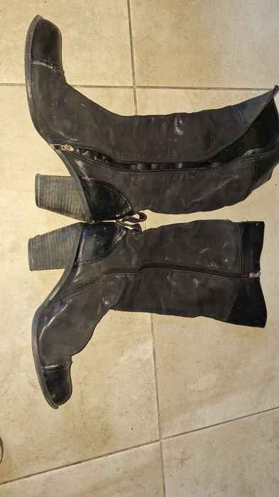 Дамски кожени ботуши 39 номер