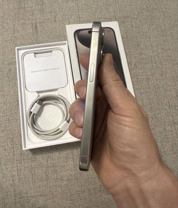 Iphone 15 PRO 128 GB Natural Titanium in garantie