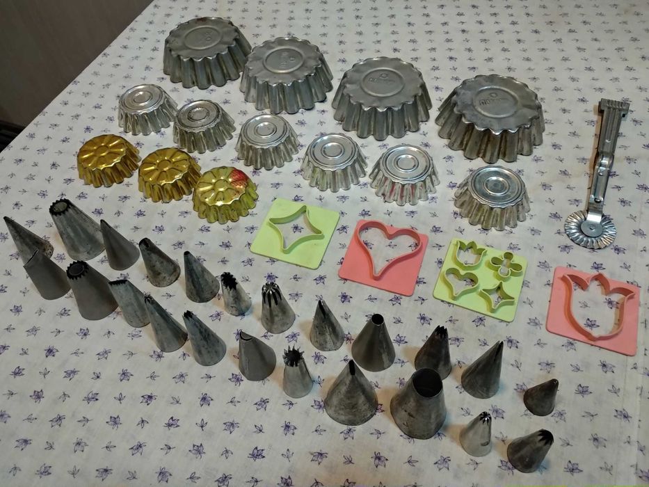 Формы для кекса, орехов. Насадки для крема.