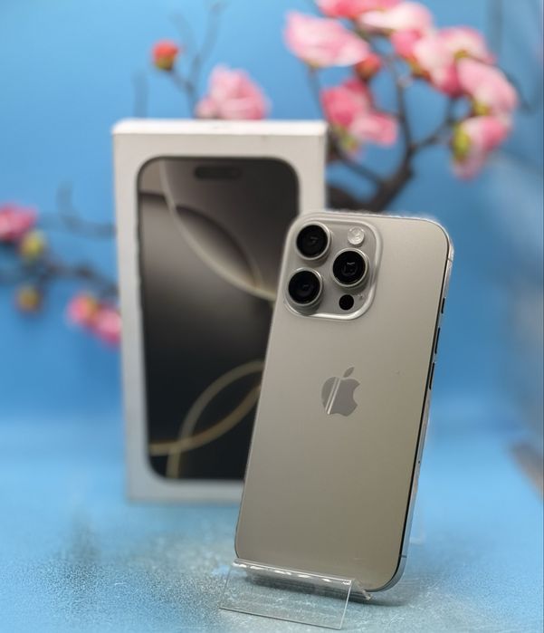 ГАРАНЦИОНЕН!!! Apple iPhone 16 Pro, 256GB, 5G, Natural Titanium