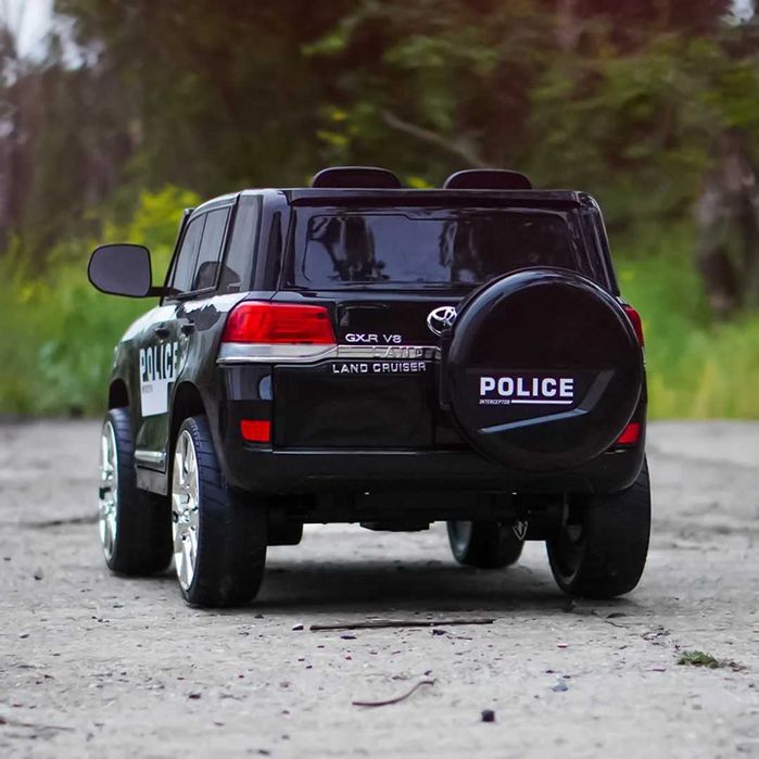 Masinuta electrica de politie, Toyota Land Cruiser 160W 12V Black