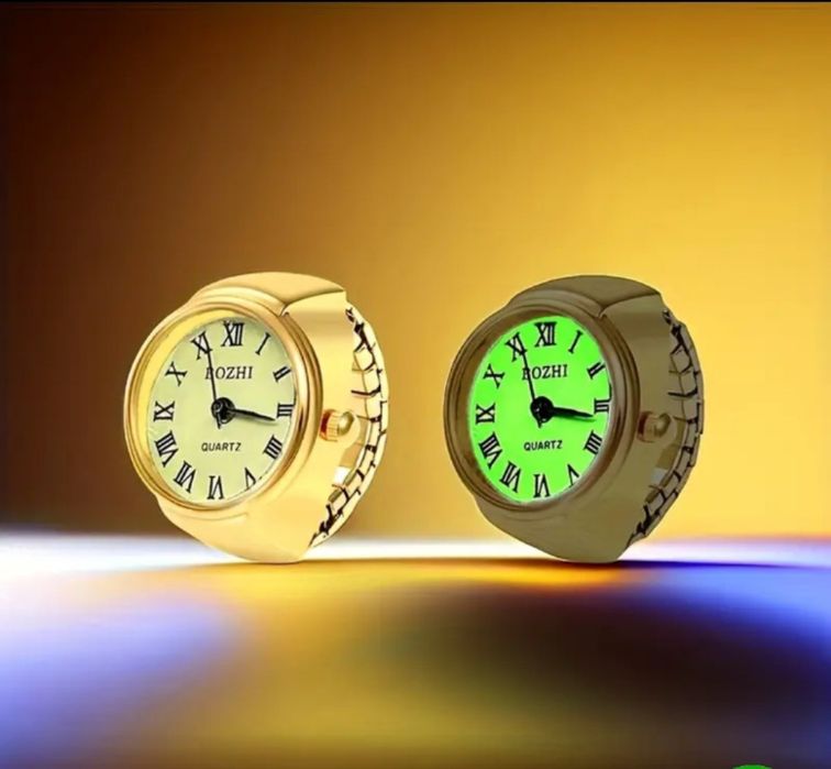 Пръстен часовник светещ