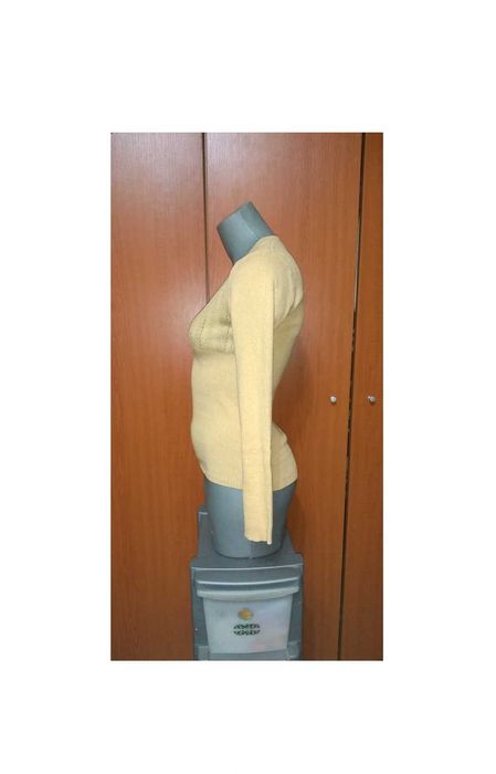 Bluza Miss Selfridge galbena din tricot cu maneci lungi, M