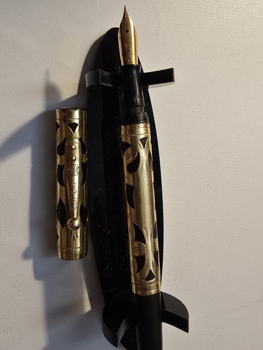 Waterman 0552 1/2 stilou cu overlay aurit