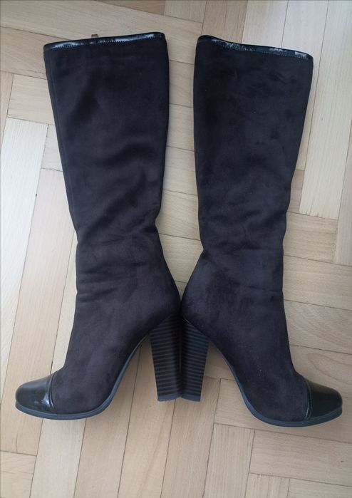 Високи велурени ботуши, 36