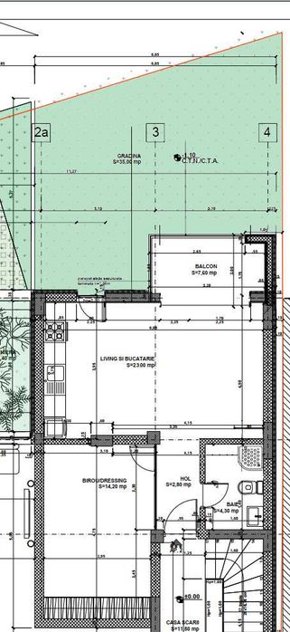 Apartament 2 cam./garsoniera dubla  51 mp utili, plus gradina proprie 35 mp, 100 m Parcul Circului