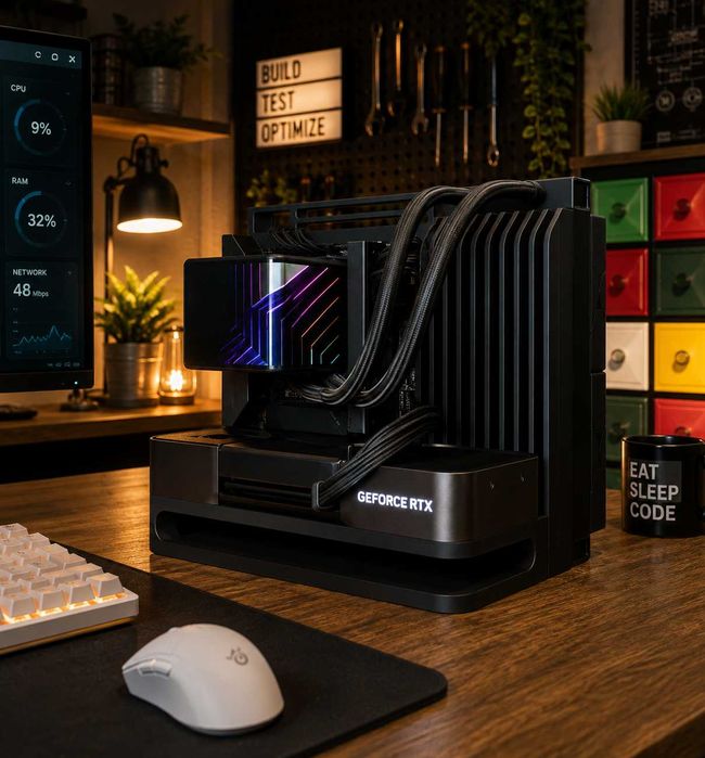 Carcasă PC Open Frame ATX / mATX / Mini-ITX – Design Premium | Nouă