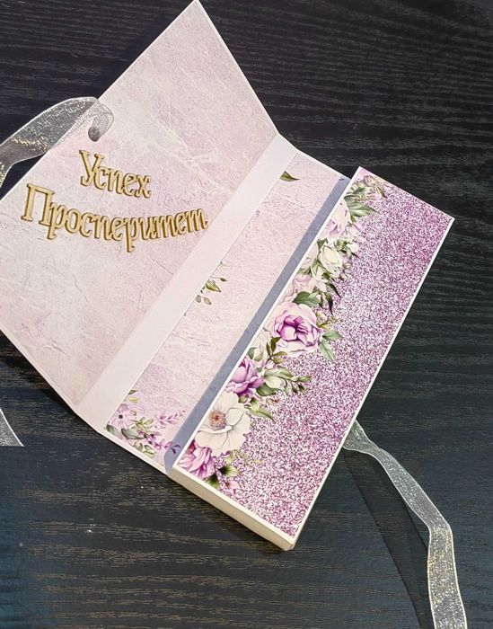 Цветя от глицеринов сапун и картички