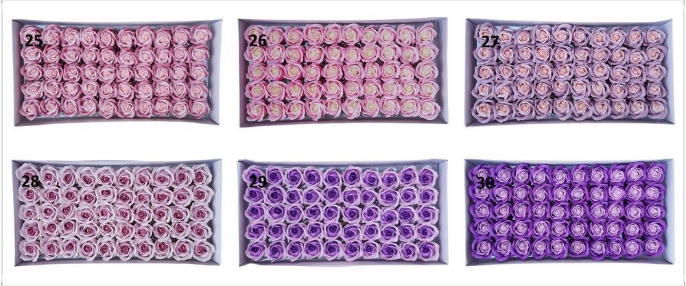 ПРОМОЦИЯ! Сапунени рози 50 броя в кутия