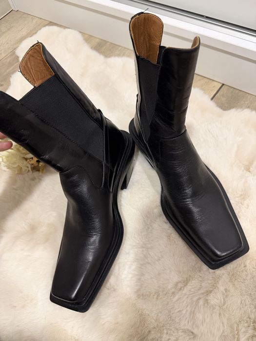 Боти естествена кожа Zara