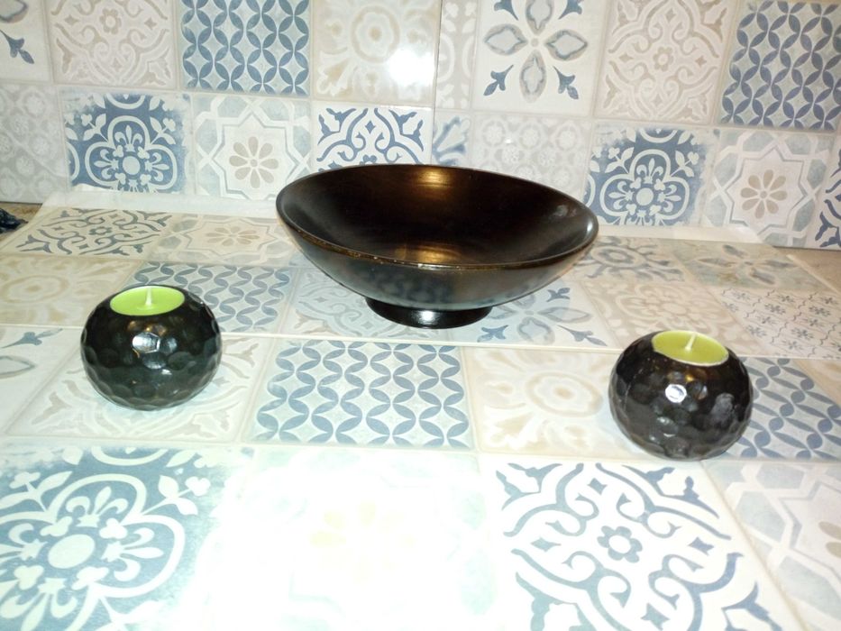 Купа и два свещника венге