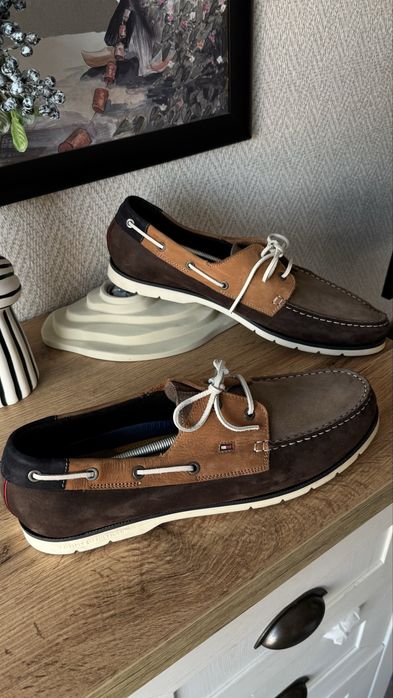 Мъжки кожени мокасини Tommy Hilfiger Номер 48