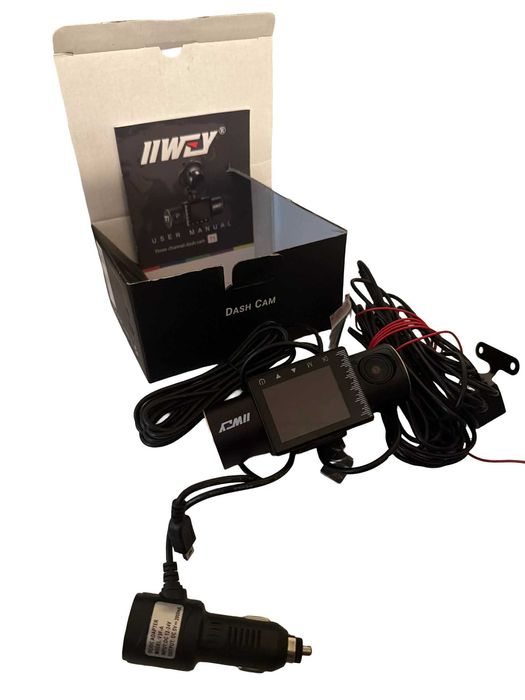 Dash Cam iwey – предна, задна и вътрешна камера (3 канала) 1080P