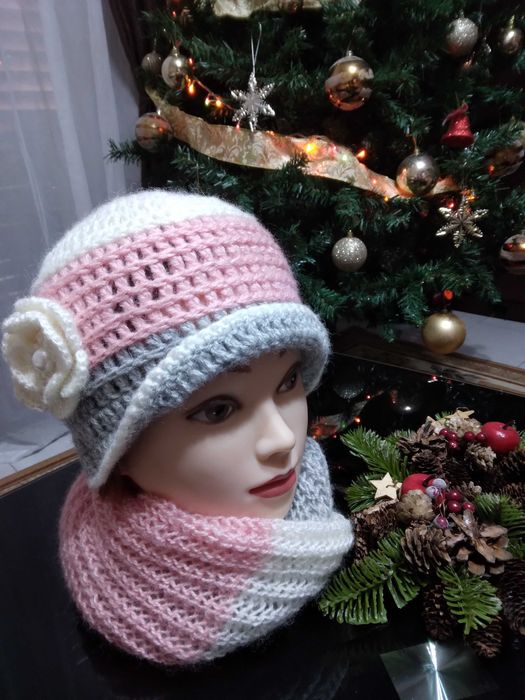 Комплект шапка и шал