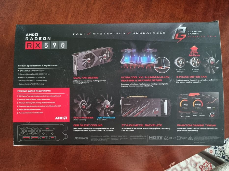 Продам видеокарту AMD Radeon RX 590 OC 8G