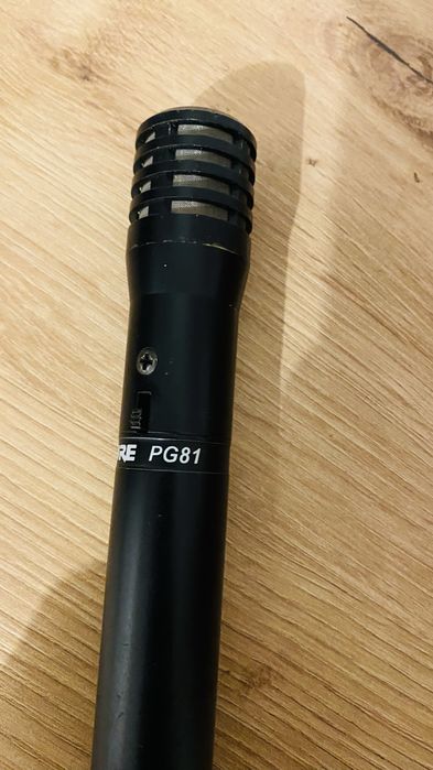 Microfon Shure PG81 – condenser instrument, baterie + phantom