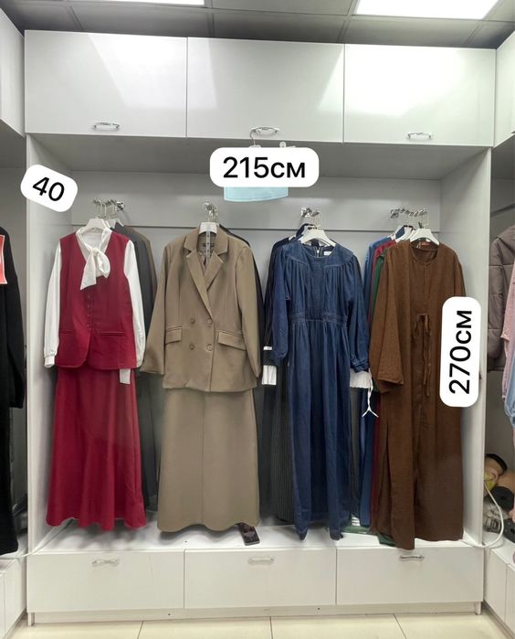 Витринная мебель. Для одежды 5штук