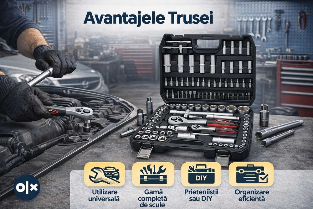 Trusa Chei Tubulare 108 Piese Profesionala