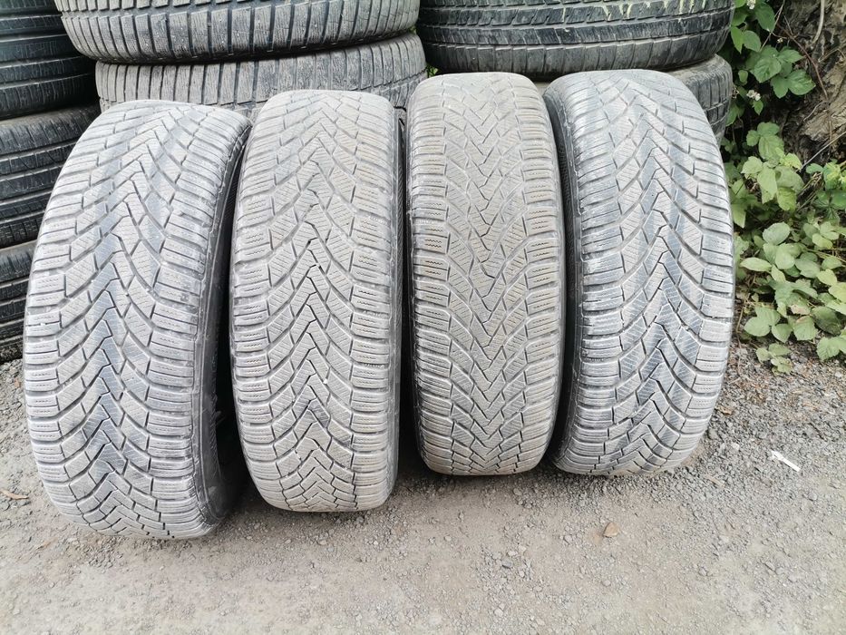 4 железни джанти 15 и гуми Continental ContiWinter Contact 195/65/15 T